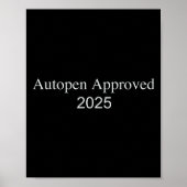 Autopen Approved 2025  Poster (Vorne)