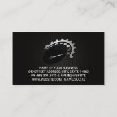 Autopflege | Auto-Service-Logo | Mechanik Visitenkarte (Rückseite)