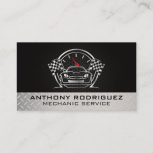 Autopflege   Auto-Service-Logo   Mechanik Visitenkarte