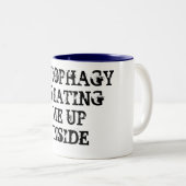 AUTOPHAGY ISST MICH UPINSIDE ZWEIFARBIGE TASSE (VorderseiteRechts)