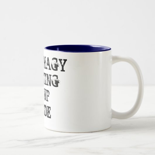 AUTOPHAGY ISST MICH UPINSIDE ZWEIFARBIGE TASSE (Rechts)