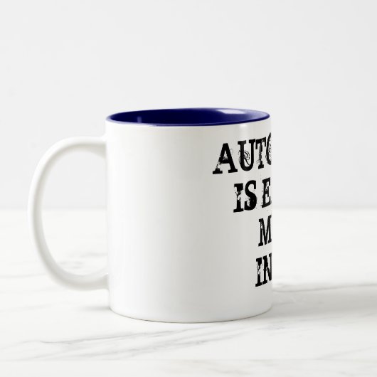 AUTOPHAGY ISST MICH UPINSIDE ZWEIFARBIGE TASSE (Links)
