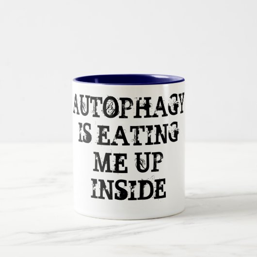 AUTOPHAGY ISST MICH UPINSIDE ZWEIFARBIGE TASSE (Mittel)