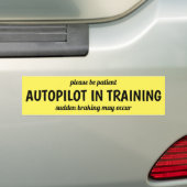 Autopilot Bumper Sticker Autoaufkleber (Auf Auto)