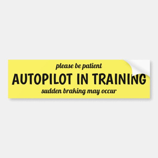 Autopilot Bumper Sticker Autoaufkleber (Vorne)