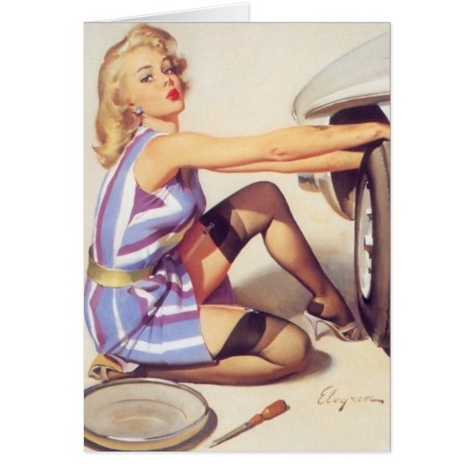 Autoprobleme Vintager Pinup (Vorne)