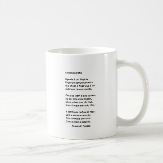 Autopsicografia, Fernando Pessoa - Kaffeetasse (Rechts)