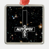 Autopsie-Kreuzverzierung des Gottes Silbernes Ornament (Vorne)