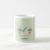 Autopsist Medizinischer Spaß mit Mustache Kaffeetasse (Mittel)