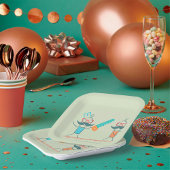 Autopsist Medizinischer Spaß mit Mustache Pappteller