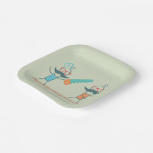 Autopsist Medizinischer Spaß mit Mustache Pappteller (Gewinkelt)