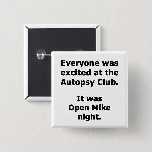 Autopsy-Club Button (Vorne & Hinten)