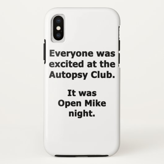 Autopsy-Club Case-Mate iPhone Hülle (Rückseite)
