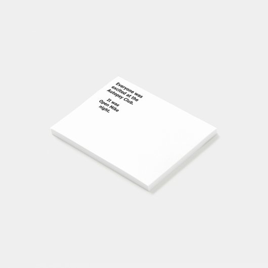 Autopsy-Club Post-it Klebezettel (angewinkelt)