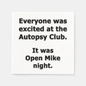 Autopsy-Club Serviette (Vorderseite)