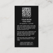 Autor Buch Cover Werbeaktion QR Visitenkarte (Rückseite)