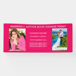 Autor Buch Foto: Hot Pink oder Pick Color Banner