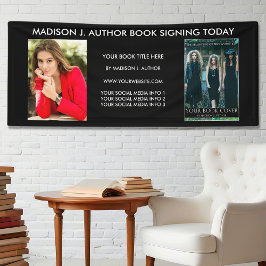 Autor Buch Foto Schwarz oder Auswahl Farbe Banner