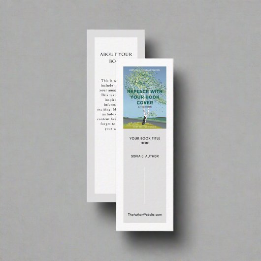 Autor-Buch-Launch Werbeaktion Lesezeichen Mini Visitenkarte