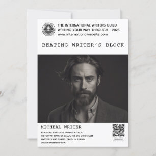 Autor Buch Werbeaktion Lautsprecher Writer's Works Einladung