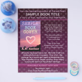 Autor Buch Werbeaktion Lila Polka Dot Flyer (Einzeln)