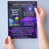 Autor Buch Werbeaktion Weltraumwissenschaft-Fiktio Flyer (Hand)