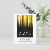 Autor buchen postkarte (Stehend Vorderseite)