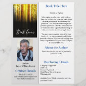 Autor bucht ein Blatt Werbeblatt (Vorne)