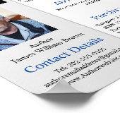 Autor bucht einen Werbeartikel Poster (Ecke)