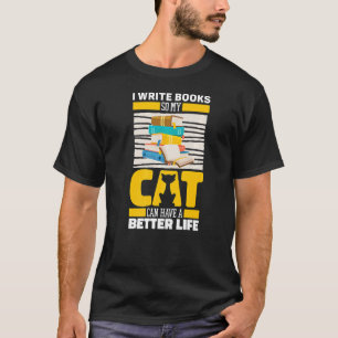 Autor Cat Book Poetry Novelist Writer T-Shirt
