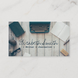 Autor coole Vintage Schreibmaschine beruflich Visitenkarte