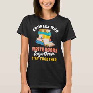 Autor Couple Poetry Book Novelist Autor T-Shirt