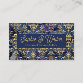 Autor der historischen Fiktion für Vintage Golddam Visitenkarte