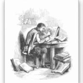 Autor des antiken Buches Aufkleber (Vorderseite)