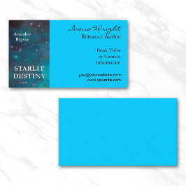 Autor des Aqua Book Cover Visitenkarte