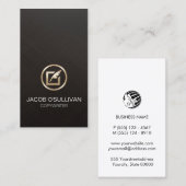 Autor des Autors des Copywriters Visitenkarte (Vorne/Hinten)