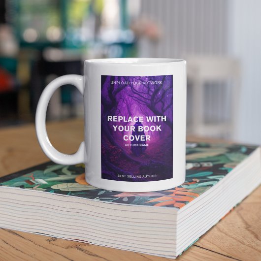 Autor des Buchcover-Werbegeschehens Kaffeetasse