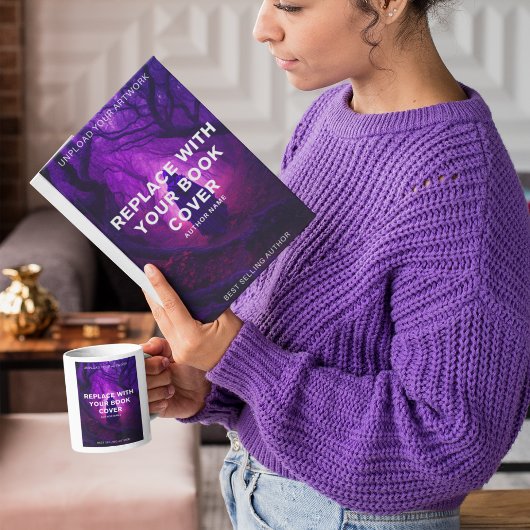 Autor des Buchcover-Werbegeschehens Kaffeetasse