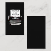 Autor des Buches Visitenkarte (Vorne/Hinten)