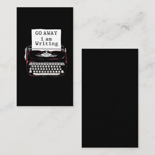 Autor des Buches Visitenkarte (Vorne/Hinten)