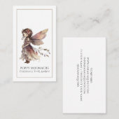 Autor des Kinderbuchs Fairy Visitenkarte (Vorne/Hinten)
