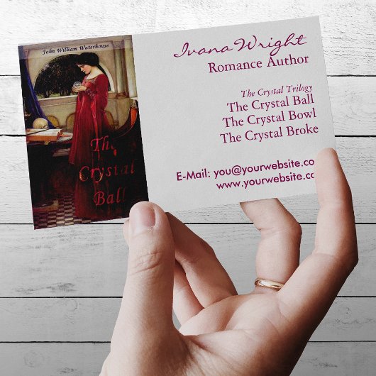 Autor des White Book Cover Visitenkarte