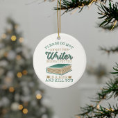 Autor Gag bitte den Autor nicht beleidigen Keramik Ornament