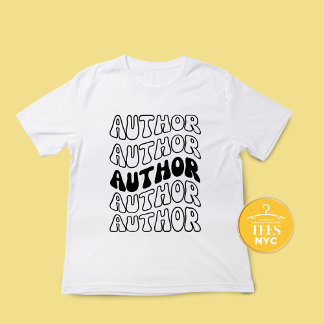 Autor Groovy Style Retro T-Shirt