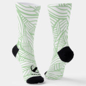 Autor grüne Blätter Socken (Gewinkelt)