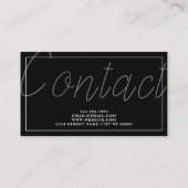 Autor Journalist Blogger Visitenkarte (Rückseite)