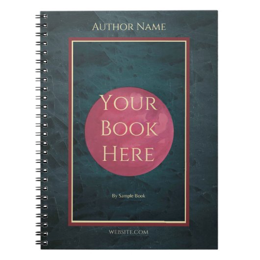 Autor-Notebook mit Buchabdeckung Notizblock (Vorderseite)