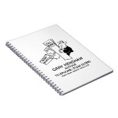 Autor oder Writer Notebook Notizblock (Rechte Seite)