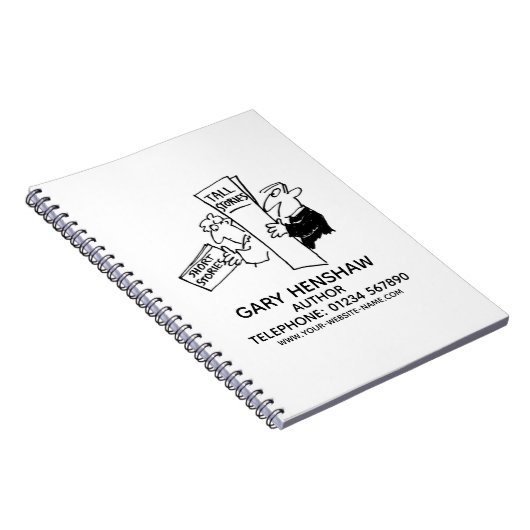 Autor oder Writer Notebook Notizblock (Rechte Seite)