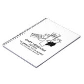 Autor oder Writer Notebook Notizblock (Linke Seite)